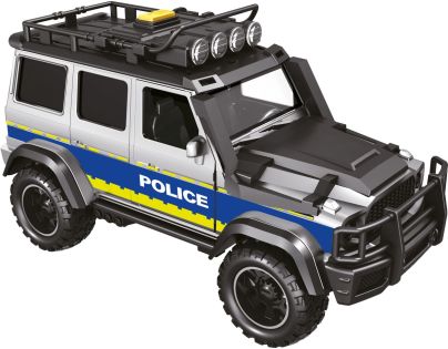 Sparkys CITY SERVICE CAR - 1:14 - Policejní auto s přívěsem a koněm (se zvukem a světly)