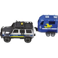 Sparkys CITY SERVICE CAR - 1:14 - Policejní auto s přívěsem a koněm (se zvukem a světly) 5