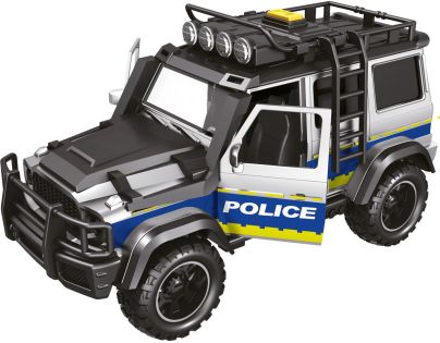 Sparkys CITY SERVICE CAR - 1:14 - Policejní auto s přívěsem a motorkou (se zvukem a světly)