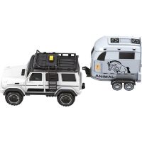 Sparkys CITY SERVICE CAR - 1:14 - Terénní vozidlo s přívěsem a koněm (se zvukem a světly) 5