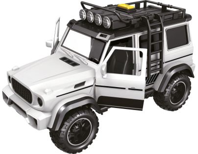 Sparkys CITY SERVICE CAR - 1:14 - Terénní vozidlo s přívěsem a koněm (se zvukem a světly)