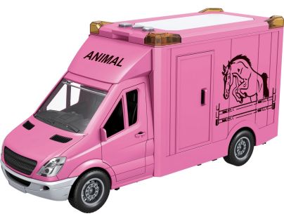 Sparkys CITY SERVICE CAR - 1:14 Transport koní - růžový