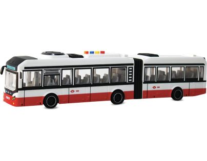 Sparkys CITY SERVICE CAR - 1:16 Kloubový autobus - červený na setrvačník se zvuky