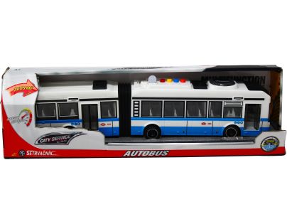 Sparkys CITY SERVICE CAR - 1:16 Kloubový autobus - modrý na setrvačník se zvuky