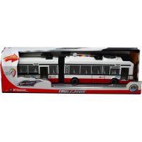 Sparkys CITY SERVICE CAR - 1:16 Kloubový trolejbus - červený na setrvačník se zvuky 2