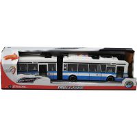 Sparkys CITY SERVICE CAR - 1:16 Kloubový trolejbus - modrý na setrvačník se zvuky 2
