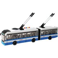 Sparkys CITY SERVICE CAR - 1:16 Kloubový trolejbus - modrý na setrvačník se zvuky