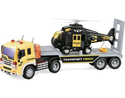 Sparkys CITY SERVICE CAR - 1:16 Tahač s návěsem a vrtulníkem 571C