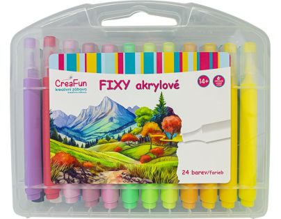 Sparkys CreaFun - Fixy akrylové 24 barev
