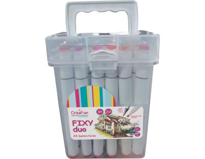Sparkys CreaFun - Fixy DUO v boxu 24 barev