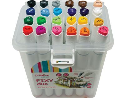 Sparkys CreaFun - Fixy DUO v boxu 24 barev