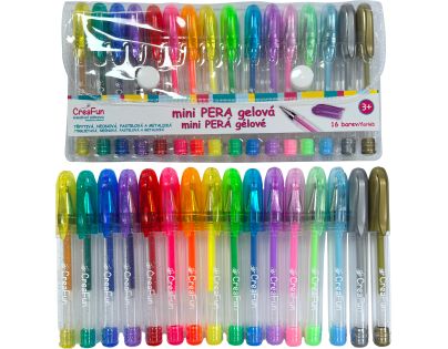 Sparkys CreaFun - Gelová mini pera 16 barev