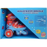 Sparkys Dětské svítící kolečkové brusle - Červené (vel. 26-30) 3