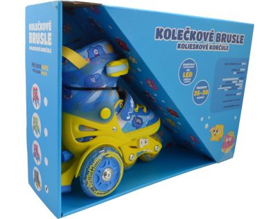 Sparkys Dětské svítící kolečkové brusle - Modré (vel. 26-30)