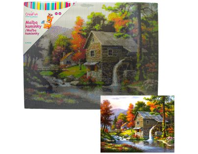 Sparkys Diamantové malování - Mlýn 40 x 50 cm