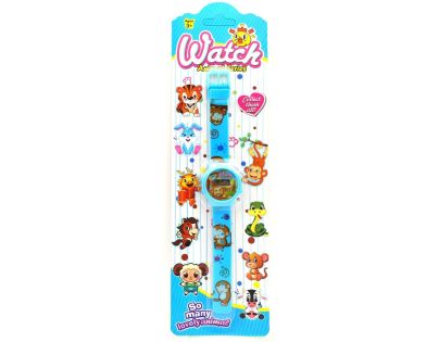 Sparkys Digitální hodinky zvířátka 20,5 cm sv. modré