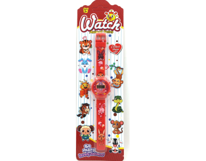 Sparkys Digitální hodinky zvířátka 20,5 cm červené