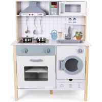 Sparkys Dřevěná dětská kuchyňka s troubou a pračkou 2