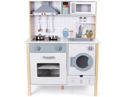 Sparkys Dřevěná dětská kuchyňka s troubou a pračkou