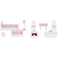 Sparkys Dřevěný dům pro panenky Leia s 10 doplňky 3