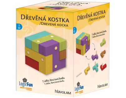 Sparkys Hlavolam - IQ Dřevěná kostka