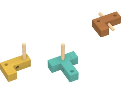 Sparkys Hlavolam - IQ Dřevěná kostka