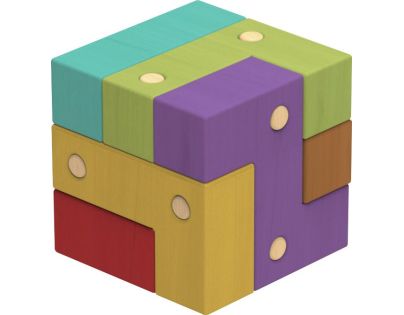 Sparkys Hlavolam - IQ Dřevěná kostka