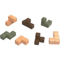 Sparkys Hlavolam - Kostka v kleci dřevěný hlavolam 2