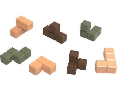 Sparkys Hlavolam - Kostka v kleci dřevěný hlavolam