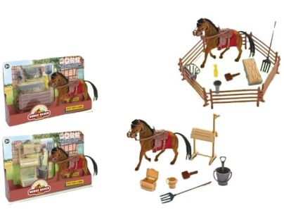 Sparkys Hnědý Kůň s příslušenstvím 8 nebo 13ks