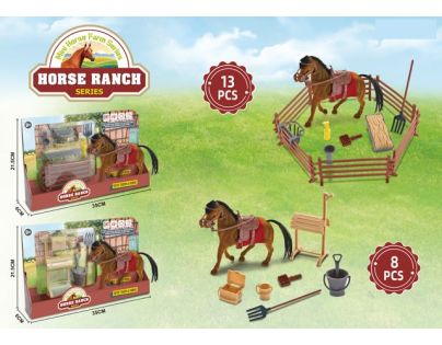 Sparkys Hnědý Kůň s příslušenstvím 8 nebo 13ks