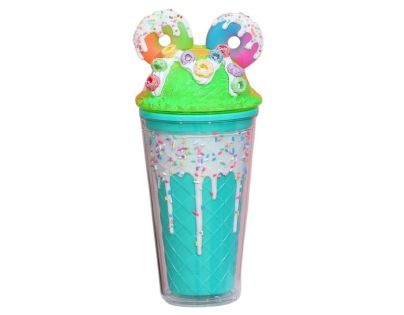 Sparkys Kelímek s víčkem a brčkem Donuts 480ml modrý