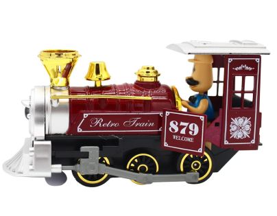 Sparkys Kovová Lokomotiva se zvukem a světlem zelená