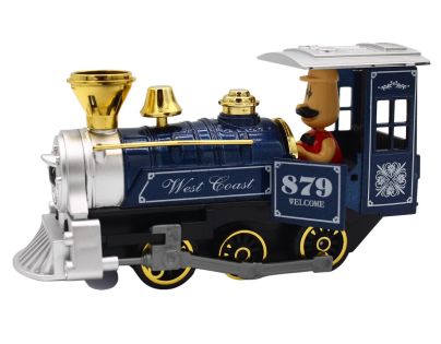 Sparkys Kovová Lokomotiva se zvukem a světlem zelená