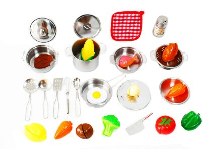 Sparkys Kovová sada nádobí s příslušenstvím 30 ks