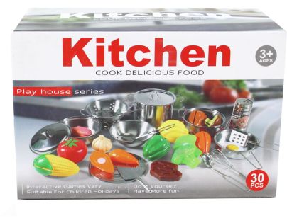 Sparkys Kovová sada nádobí s příslušenstvím 30 ks