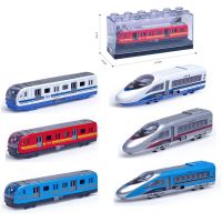 Sparkys Kovový model metra-vysokorychlostního vlaku 1:64 rychlík modrý