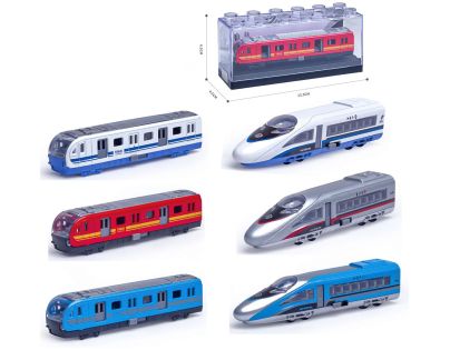 Sparkys Kovový model metra-vysokorychlostního vlaku 1:64 metro bílé