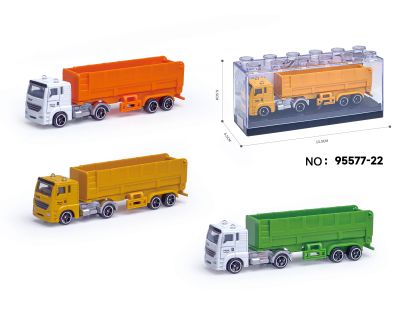 Sparkys Kovový model popelářského kamionu s návěsem 1:64