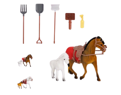 Sparkys Kůň a poník s příslušenstvím 7ks