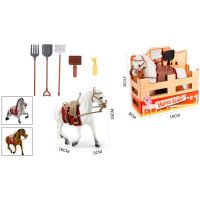Sparkys Kůň ve stáji s příslušenstvím 7ks 2