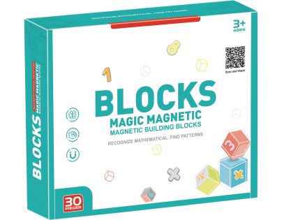 Sparkys Magnetická stavebnice - 66 ks