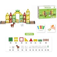 Sparkys Magnetická stavebnice - Farma s malováním 46 ks 2