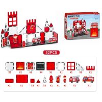 Sparkys Magnetická stavebnice - Hasiči 32 ks 2