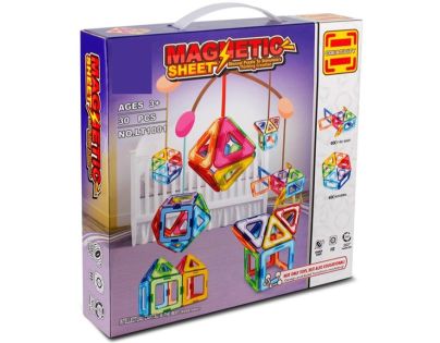 Sparkys Magnetická stavebnice Magnetic Sheet 30 dílků