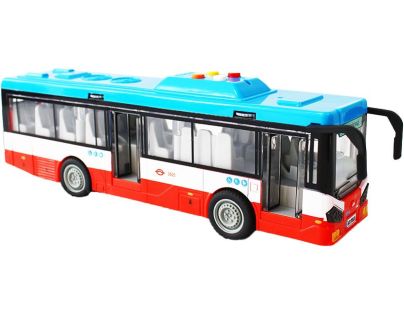 Sparkys Městský autobus na setrvačník s osvětlením a zvukem - červený