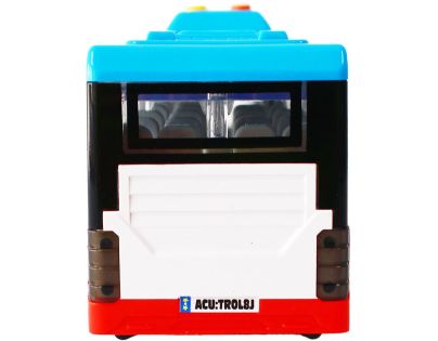 Sparkys Městský autobus na setrvačník s osvětlením a zvukem - červený