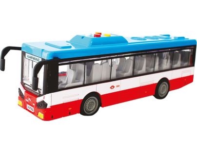Sparkys Městský autobus na setrvačník s osvětlením a zvukem - červený