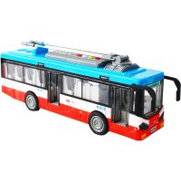 Sparkys Městský trolejbus na setrvačník s osvětlením a zvukem - červený 3