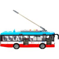 Sparkys Městský trolejbus na setrvačník s osvětlením a zvukem - červený 2